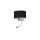 Kinkiet CASINO BLACK/CHROME 1xE27 + 1W LED ML6378 Milagro