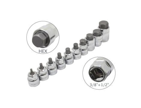 ASTA NASADKI NISKOPROFILOWE – HEX 3/8” – 1/2" NA SZYNIE