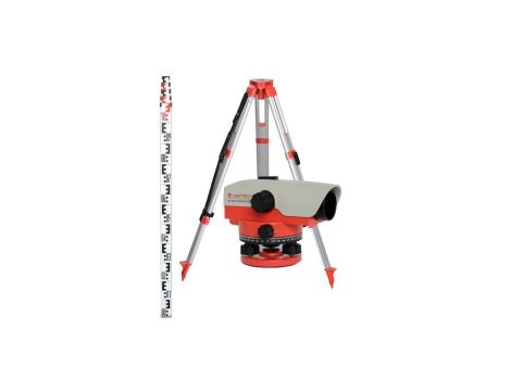 Niwelator optyczny LaserTECH No. 32x Comfort (zestaw) + łata 5m (BS 15) + statyw (BT 20)