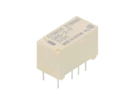 Przekaźnik elektromagnetyczny DPDT Ucewki 3VDC 0,5A/125VAC G6S-2-Y DC3