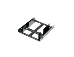 Adapter montażowy ROLINE, ramka 3,5 cala na 2x 2,5 HDD/SSD, metal, czarny