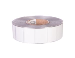 Tabliczki na przycisk 26,5x18mm srebrne (1000tabliczek/rolka) 210-850