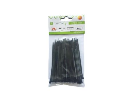 Opaski Zaciskowe 100x2.5mm Trytki do Kabli /100szt./ Czarne