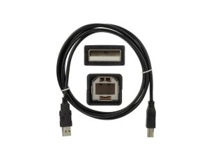NEKU Kabel drukarkowy USB 2.0 A / B (wtyk / wtyk) czarny 1,8m