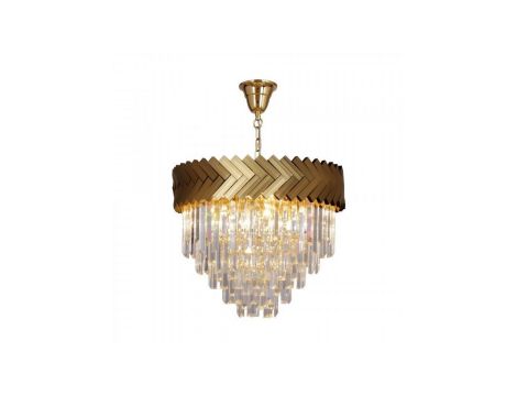 Lampa wisząca LYON kolor złoty/przezroczysty metal/szkło, 9xE14 IP20 23910/9 Zuma Line