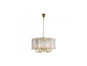 Lampa wisząca PARIS kolor złoty/przezroczysty metal/szkło, 6xE14 IP20 1906/6 Zuma Line