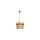 Lampa wisząca CAMILLE kolor złoty/jasny, bursztynowy metal/szkło, 8xE14 IP20 19101/8 Zuma Line