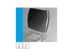 Wentylator domowy Eol F12INOX przewód z wtyczką, fi 120 mm, front stalowy