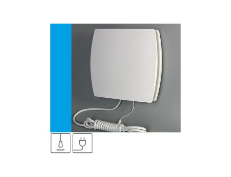 Wentylator domowy Eol F12 przewód z wtyczką, fi 120 mm, kolor biały