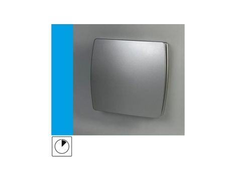 Wentylator domowy Eol F10TSF wyłącznik czasowy, fi 100 mm, kolor srebrny