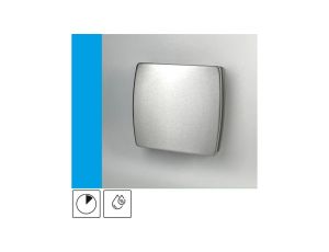 Wentylator domowy Eol F10HTINOX czujnik wilgotności z opóźnieniem czasowym, fi 100 mm, front stalowy