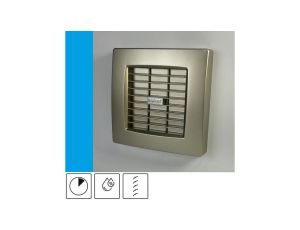 Wentylator domowy Atol 100AHTGF czujnik wilgotności z opóźnieniem czasowym, automatyczna żaluzja, fi 100 mm, kolor złoty