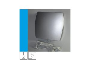 Wentylator domowy Eol F12SF przewód z wtyczką, fi 120 mm, kolor srebrny