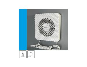Wentylator domowy Zefir 120 przewód z wtyczką, fi 120 mm, kolor biały