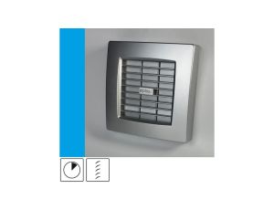 Wentylator domowy Atol 100ATSF automatyczna żaluzja, wyłącznik czasowy, fi 100 mm, kolor srebrny