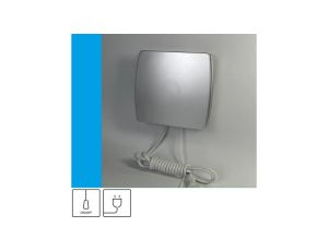 Wentylator domowy Eol F10SF przewód z wtyczką, fi 100 mm, kolor srebrny