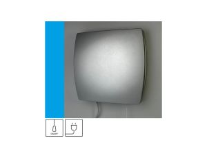 Wentylator domowy Eol F15SF przewód z wtyczką, fi 150 mm, kolor srebrny