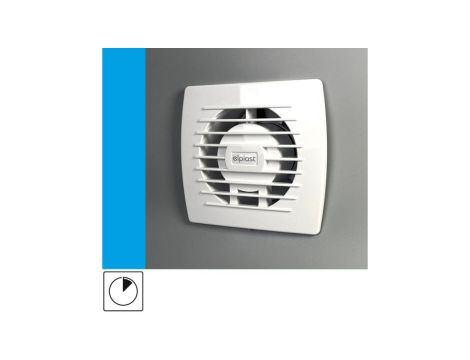 Wentylator domowy Eol 100T wyłącznik czasowy, fi 100 mm, kolor biały