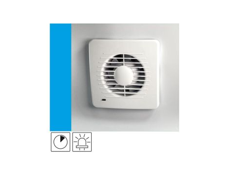 Wentylator domowy Aero DS100T kontrolka LED, wyłącznik czasowy, fi 100 mm, kolor biały