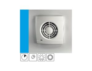 Wentylator domowy VENTRO 100 WCH (LK) czujnik wilgoci i z opóźnieniem czasowym, kontrolka LED, fi 100 mm, kolor biały