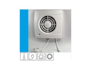 Wentylator domowy Aero VK100 kontrolka LED, przewód z wtyczką, łożysko kulkowe, fi 100 mm, kolor biały