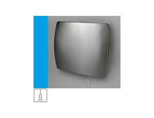 Wentylator domowy Eol F15PINOX przełącznik pociągany, fi 150 mm, front stalowy