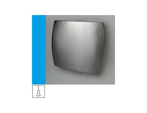 Wentylator domowy Eol F15PINOX przełącznik pociągany, fi 150 mm, front stalowy