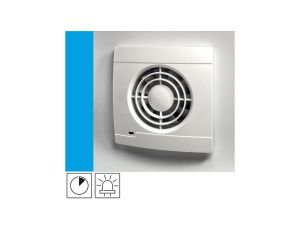 Wentylator domowy Vulkan VS100T wyłącznik czasowy, kontrolka LED, fi 100 mm, kolor biały