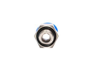 Złączka pneumatyczna wtykowa prosta do węża fi 12 mm, G 1/2 GZ, mosiądz niklowany - image 2