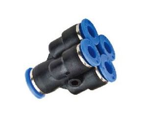 Rozgałęźnik pneumatyczny wtykowy typu Y, do węża fi 8 mm, 4x6 mm, tworzywo sztuczne