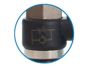 Zawór dławiąco-zwrotny wtykowy do siłownika G 1/8 GZ, do węża fi 4 mm, tworzywo sztuczne - image 2