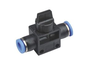 Zawór pneumatyczny wtykowy odcinający redukcyjny z odpowietrzeniem, fi 8-6 mm, tworzywo sztuczne