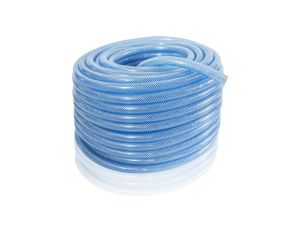 Wąż z tworzywa przezroczysty PVC techniczny fi 9x2,5 mm, 15 bar, zbrojony, rolka 50 m