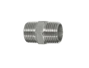 Nypel gwintowany nierdzewny R 1/8 GZ, stal 316