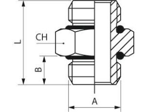 Nypel G1/4z, o-ring NBR, MN - image 2