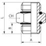 Nypel G1/4z, o-ring NBR, MN - 3