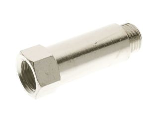 Przedłużka gwintowana G 1/8 GZ - G 1/8 GW, długość 51 mm, mosiądz niklowany
