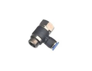 Złączka pneumatyczna wtykowa kątowa banjo G 1/8 GW/GZ do węża fi 10 mm, tworzywo sztuczne