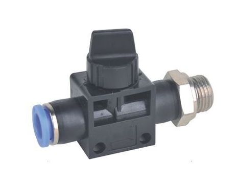 Zawór wtykowy 3/2 z odpowietrzeniem G 1/4 GZ do węża fi 12 mm, tworzywo sztuczne
