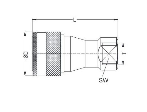 Szybkozłącze hydrauliczne ISO B obustronnie odcinające, G 1/2 GW, mosiądz, NBR - 2