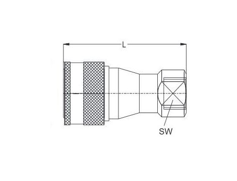 Szybkozłącze hydrauliczne ISO B obustronnie odcinające G 1/2 GW, stal ocynkowana, NBR - 2