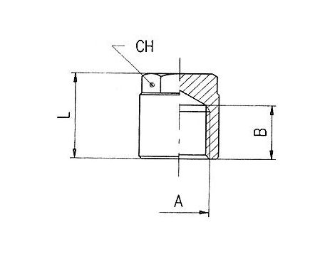 Korek gwintowany z nakrętką G 1/8 GW, mosiądz niklowany - 2