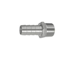Króciec gwintowany nierdzewny choinka do węża fi 32 mm, R 1 1/4 GZ , stal 316