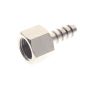 Króciec gwintowany choinka do węża fi 10 mm G 1/4 GW, mosiądz niklowany - 2