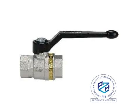 Zawór kulowy G 3/4 GW, PN25 mosiądz niklowany, PTFE