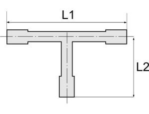 Trójnik karbowany redukcyjny typu T, choinka do węża fi 2 x 18 mm - 1 x 15 mm, POM - image 2