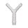Trójnik karbowany redukcyjny typu Y 2x 4 mm - 1 x 6 mm, tworzywo POM