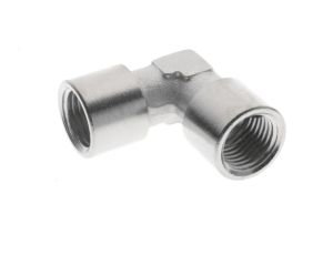 Kolanko gwintowane G 3/8 GW, mosiądz niklowany