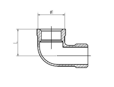 Kolanko gwintowane nierdzewne G 3/4 GW/GZ, stal 316 - 3