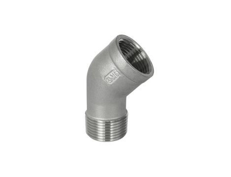 Kolanko gwintowane nierdzewne 45 stopni G 1/4 GW/GZ, stal 316 - 2